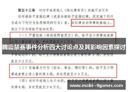 魏震禁赛事件分析四大讨论点及其影响因素探讨